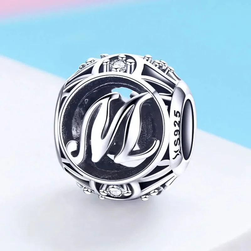 (zdjęcie do) Charms Typu Pandora Litera-M - SCC738-M - Wyświetl 2