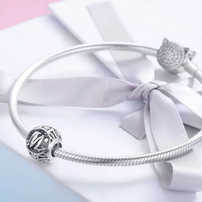 (zdjęcie do) Charms Typu Pandora Litera-M - SCC738-M - Wyświetl 4
