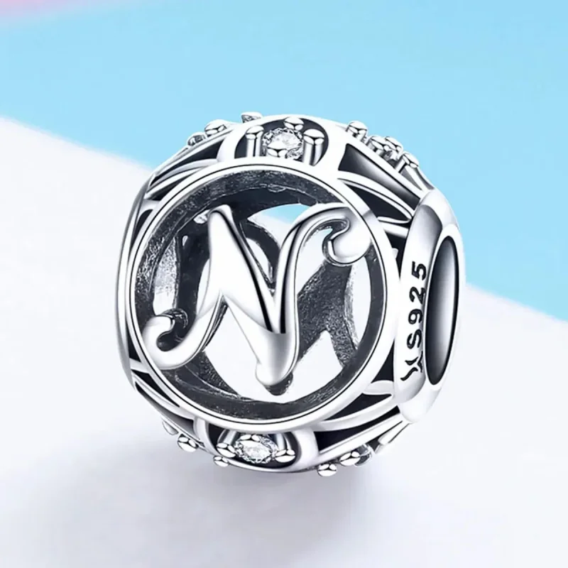 (zdjęcie do) Charms Typu Pandora Litera-N - SCC738-N - Wyświetl 2
