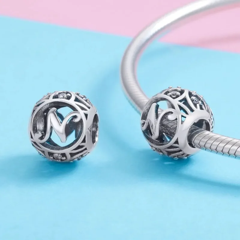 (zdjęcie do) Charms Typu Pandora Litera-N - SCC738-N - Wyświetl 3