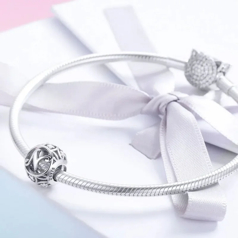 (zdjęcie do) Charms Typu Pandora Litera-N - SCC738-N - Wyświetl 4