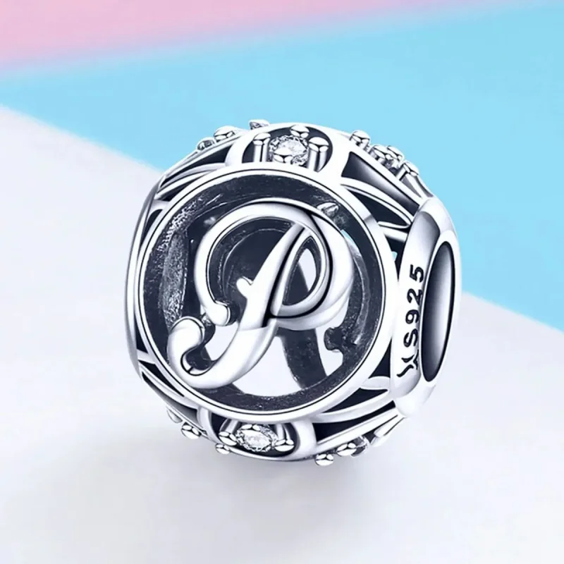 (zdjęcie do) Charms Typu Pandora Litera-P - SCC738-P - Wyświetl 2
