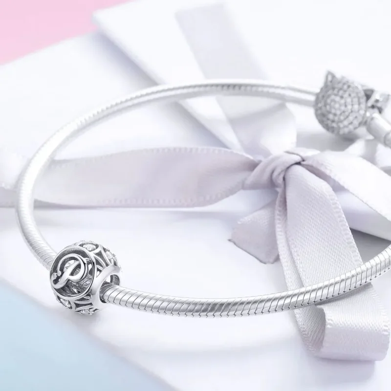 (zdjęcie do) Charms Typu Pandora Litera-P - SCC738-P - Wyświetl 4