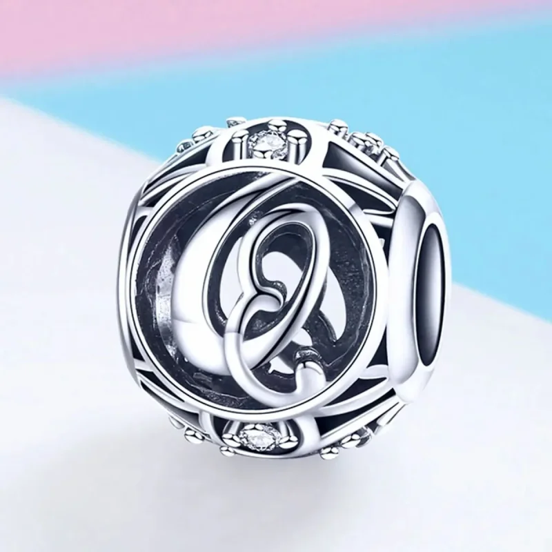 (zdjęcie do) Charms Typu Pandora Litera-Q - SCC738-Q - Wyświetl 2