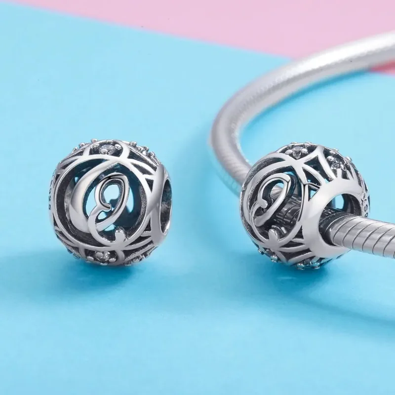 (zdjęcie do) Charms Typu Pandora Litera-Q - SCC738-Q - Wyświetl 3