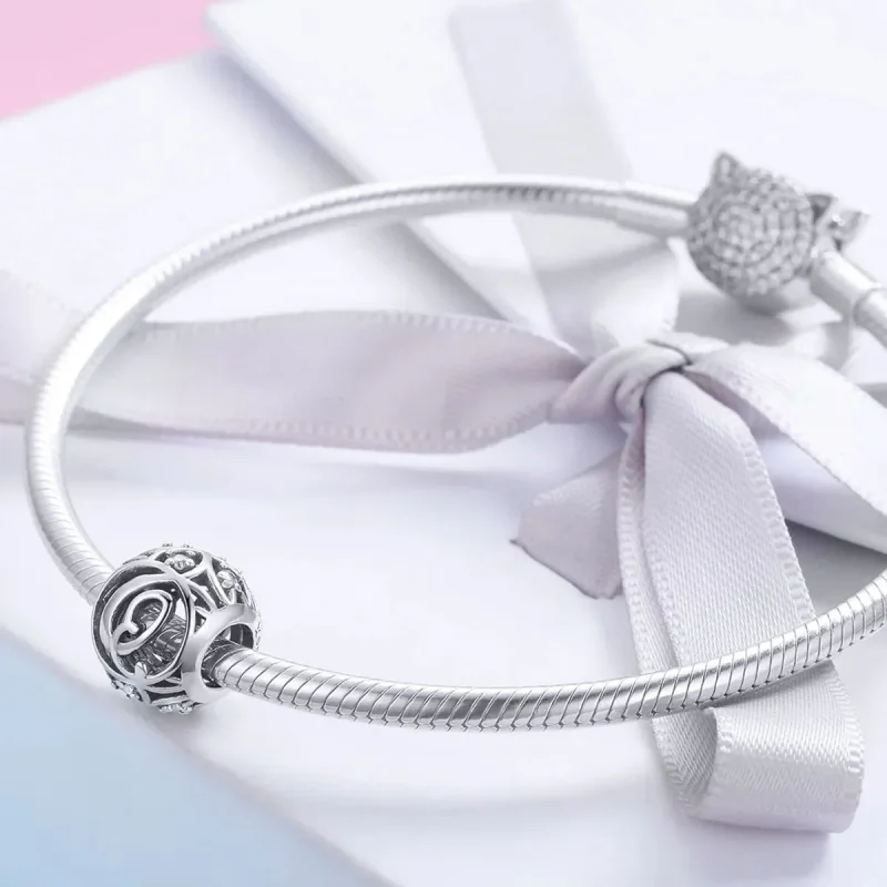 (zdjęcie do) Charms Typu Pandora Litera-Q - SCC738-Q - Wyświetl 4
