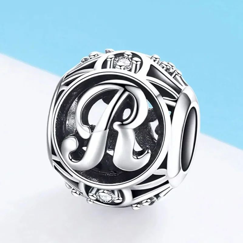 (zdjęcie do) Charms Typu Pandora Litera-R - SCC738-R - Wyświetl 2