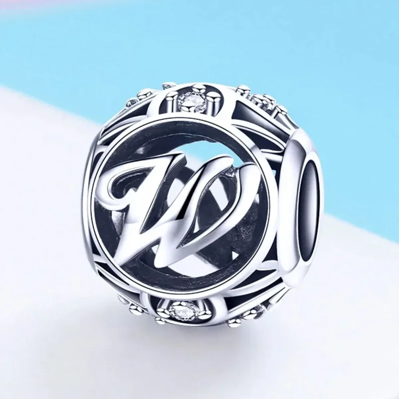 (zdjęcie do) Charms Typu Pandora Litera w - SCC738-W - Wyświetl 2