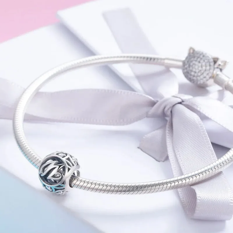 (zdjęcie do) Charms Typu Pandora Litera w - SCC738-W - Wyświetl 4