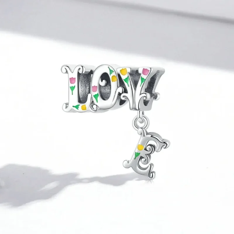 (zdjęcie do) Charms Typu Pandora Litery trójwymiarowe - BSC518 - Wyświetl 2