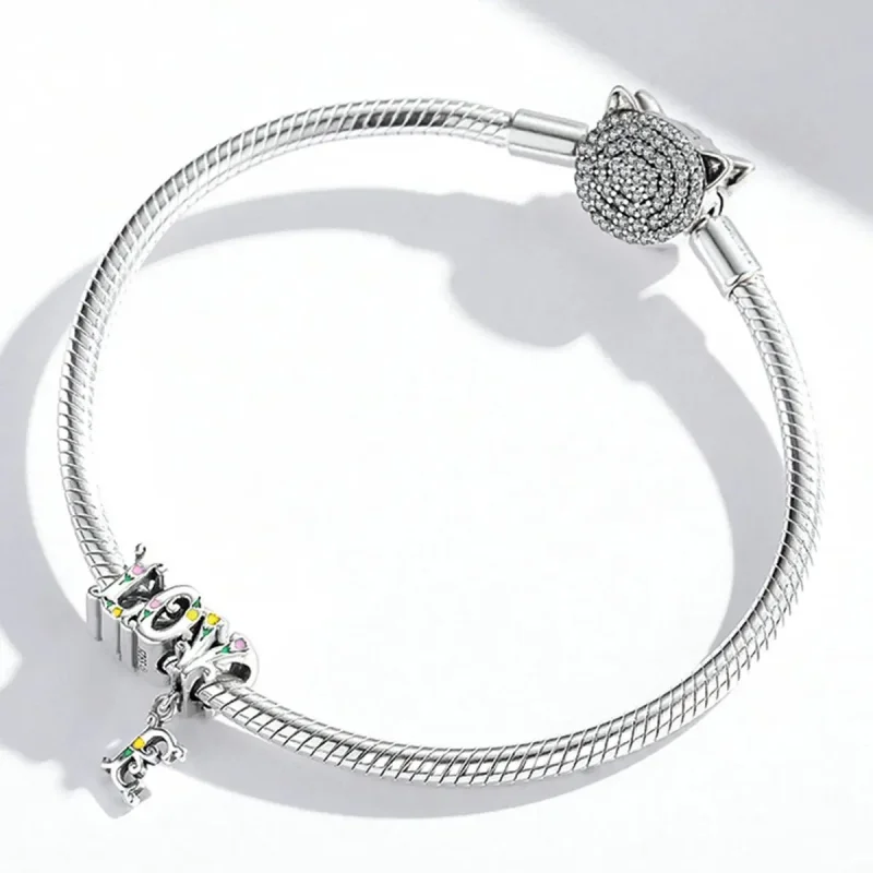 (zdjęcie do) Charms Typu Pandora Litery trójwymiarowe - BSC518 - Wyświetl 3