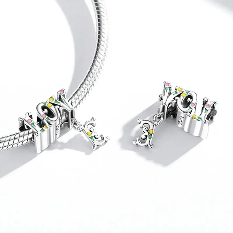 (zdjęcie do) Charms Typu Pandora Litery trójwymiarowe - BSC518 - Wyświetl 4