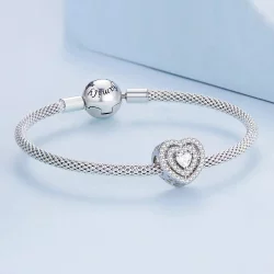 Charms Typu Pandora Lśniące Serce - BSC662