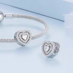 Charms Typu Pandora Lśniące Serce - BSC662