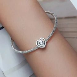Charms Typu Pandora Lśniące Serce - BSC662