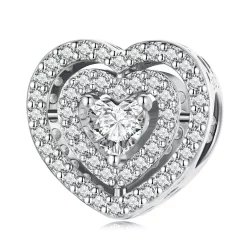 Charms Typu Pandora Lśniące Serce - BSC662