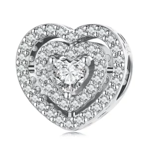 Charms Typu Pandora Lśniące Serce - BSC662
