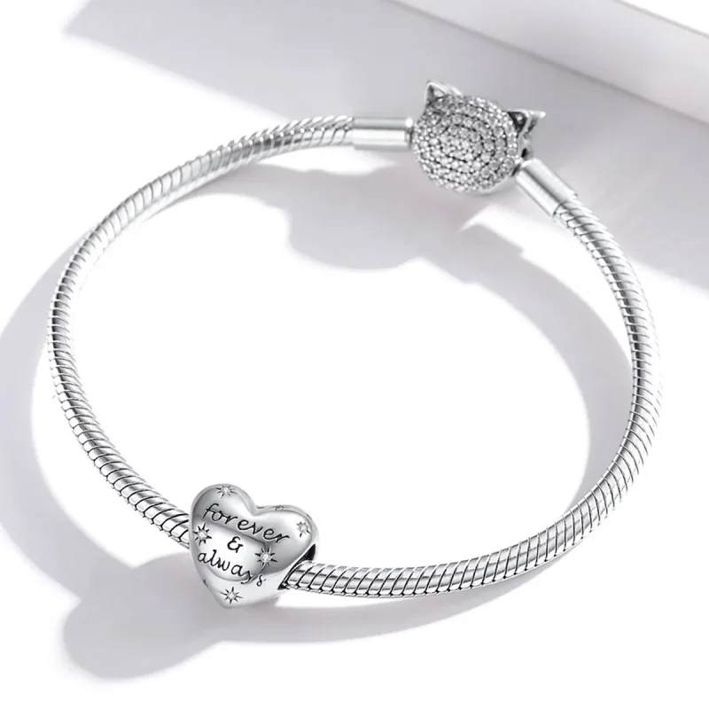 (zdjęcie do) Charms Typu Pandora Lśniące serce - SCC1735 - Wyświetl 3