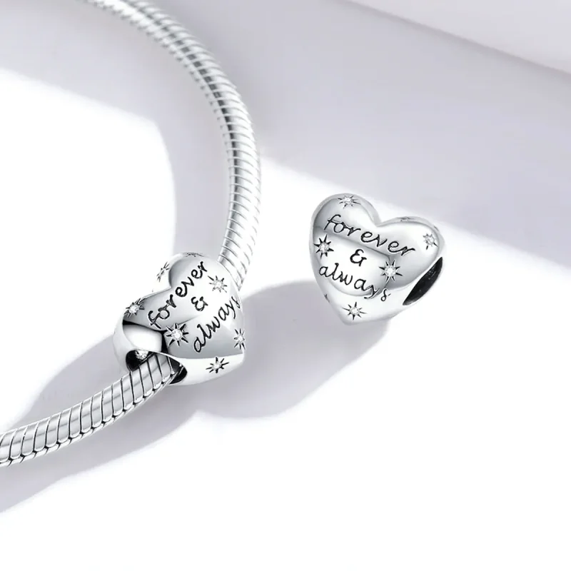 (zdjęcie do) Charms Typu Pandora Lśniące serce - SCC1735 - Wyświetl 4