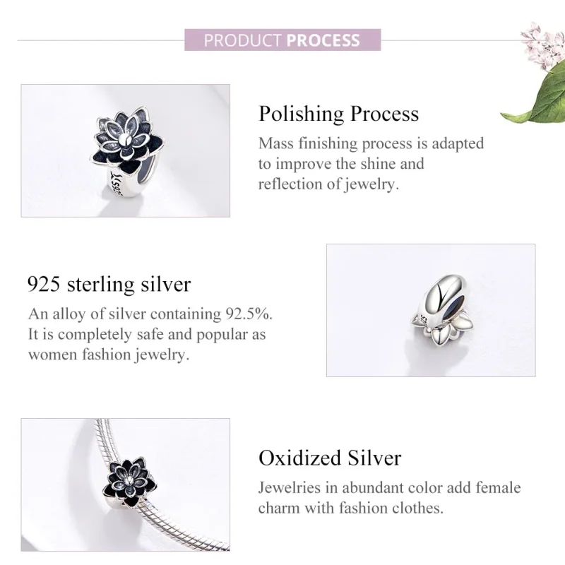(zdjęcie do) Charms Typu Pandora Lotos - SCC1196 - Wyświetl 4