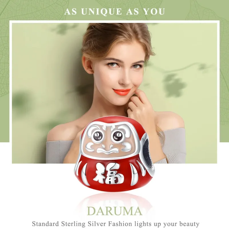 (zdjęcie do) Charms Typu Pandora Mała Daruma - SCC1087 - Wyświetl 2