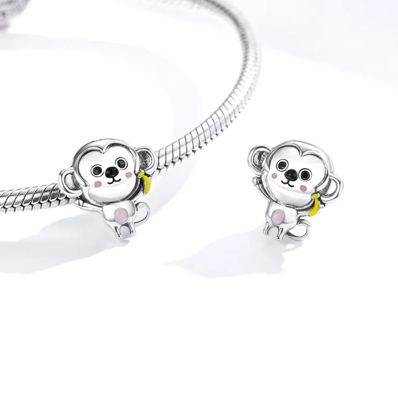 (zdjęcie do) Charms Typu Pandora Mała małpka - SCC1575 - Wyświetl 4