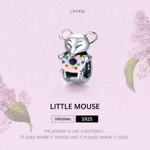 Charms Typu Pandora Mała mysz - SCC1318