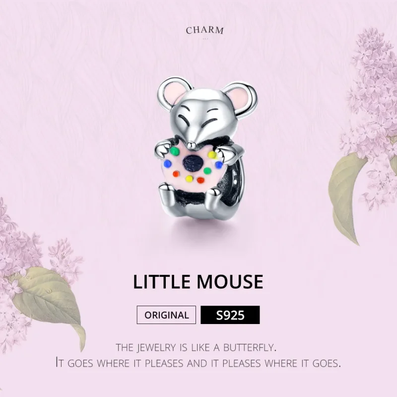 (zdjęcie do) Charms Typu Pandora Mała mysz - SCC1318 - Wyświetl 2