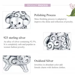 Charms Typu Pandora Mała owieczka - BSC187