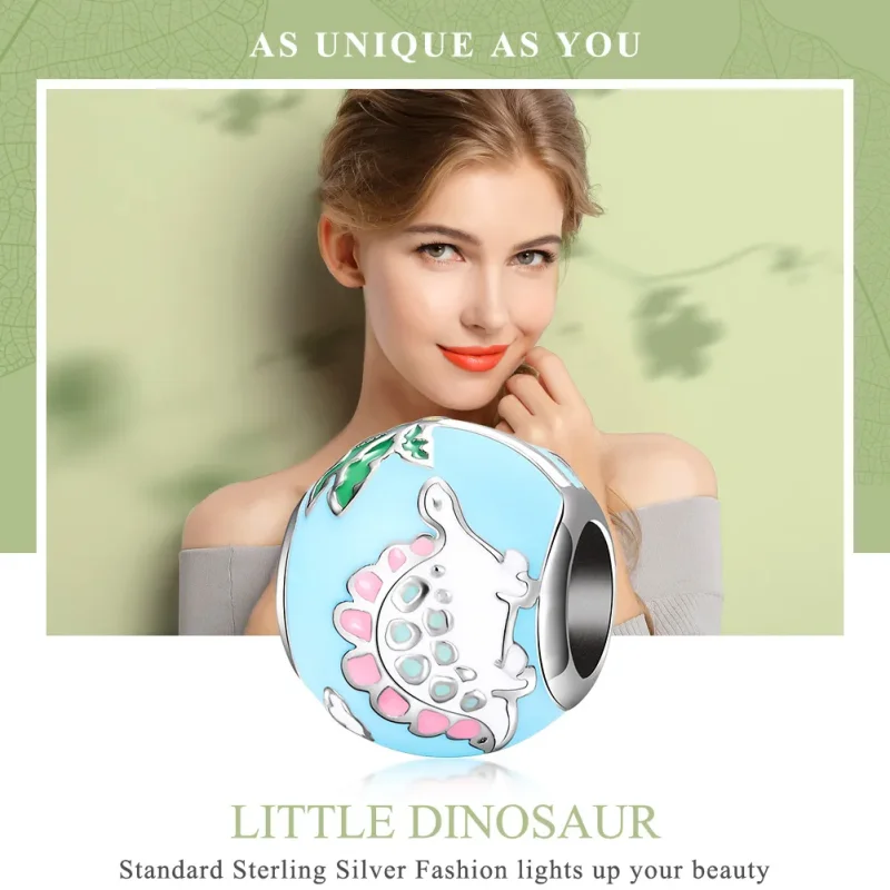(zdjęcie do) Charms Typu Pandora Mała Rodzina Dinozaurów - SCC909 - Wyświetl 6