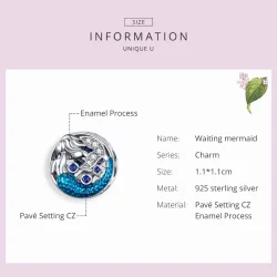 Charms Typu Pandora Mała Syrenka - SCC1209