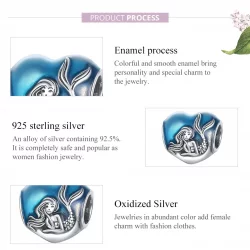 Charms Typu Pandora Mała Syrenka Sen - SCC1801