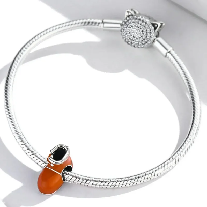 (zdjęcie do) Charms Typu Pandora Małe bawełniane buty - SCC2000 - Wyświetl 3