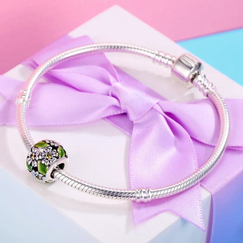 (zdjęcie do) Charms Typu Pandora Małe stokrotki wiosną i latem - SCC490 - Wyświetl 5