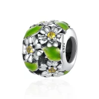Charms Typu Pandora Małe stokrotki wiosną i latem - SCC490