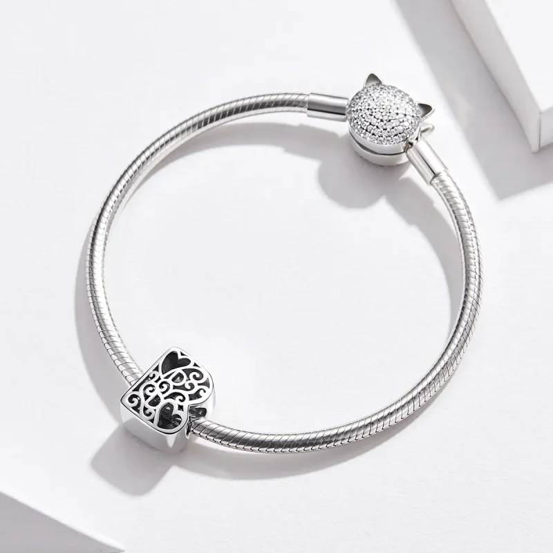 (zdjęcie do) Charms Typu Pandora Magiczna litera B - SCC1229-B - Wyświetl 3