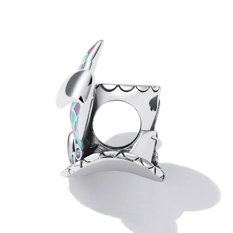 (zdjęcie do) Charms Typu Pandora Magiczny Kapelusz Uszy Królika - SCC2243 - Wyświetl 3