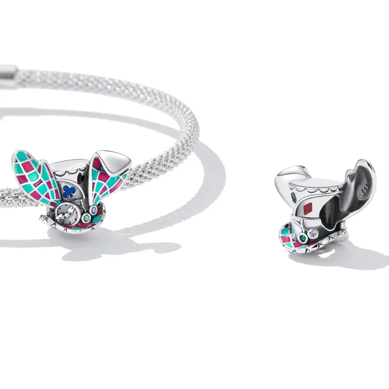 (zdjęcie do) Charms Typu Pandora Magiczny Kapelusz Uszy Królika - SCC2243 - Wyświetl 4