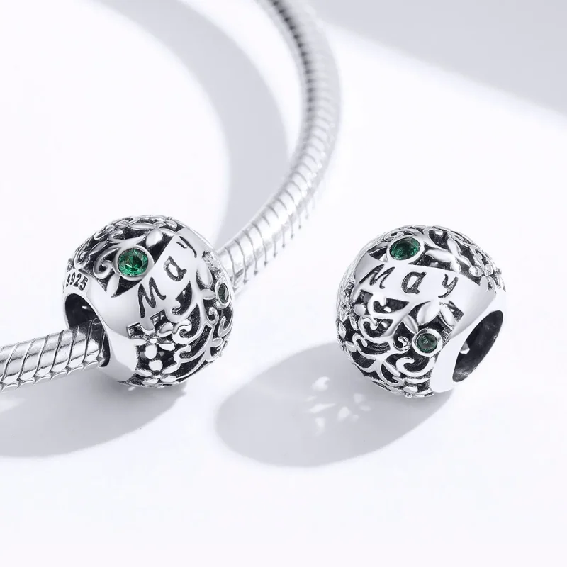 (zdjęcie do) Charms Typu Pandora Majowy kamień narodzin - SCC1385-5 - Wyświetl 2