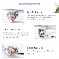 Charms Typu Pandora Mamo Serce - SCC1173