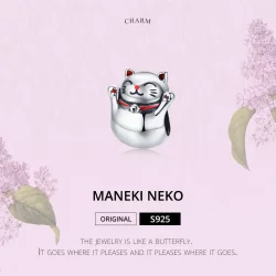 Charms Typu Pandora Maneki Neko - SCC1178