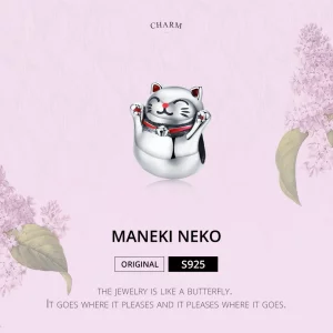 Charms Typu Pandora Maneki Neko - SCC1178
