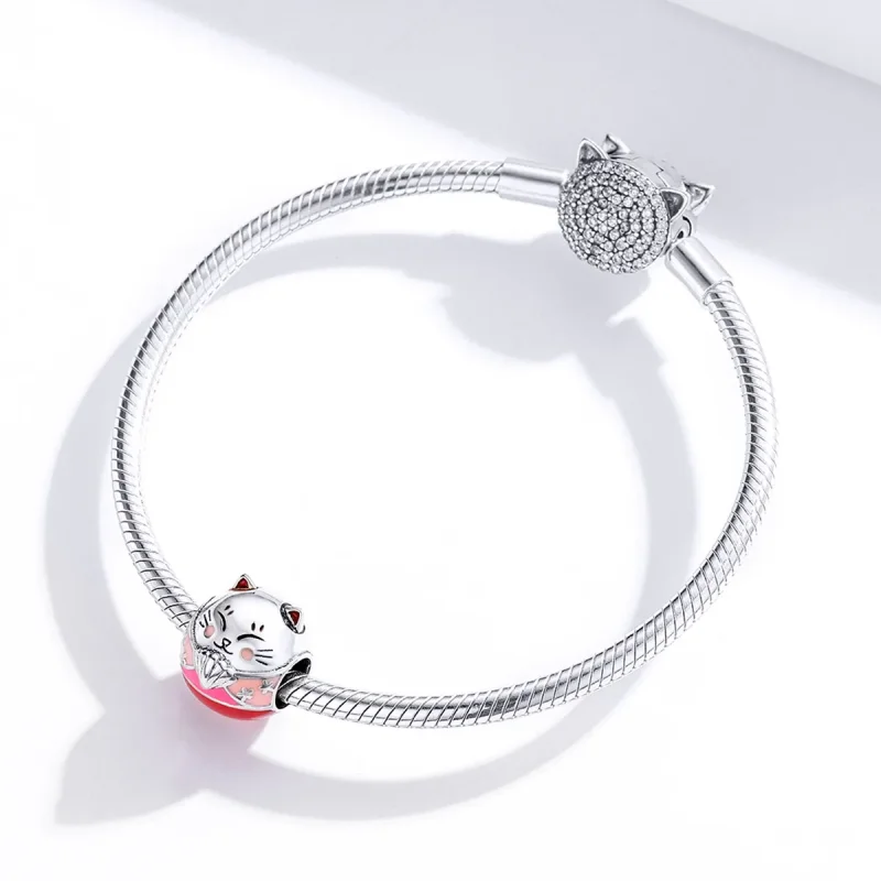 (zdjęcie do) Charms Typu Pandora Maneki Neko - SCC1341 - Wyświetl 3