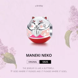 Charms Typu Pandora Maneki Neko - SCC1341
