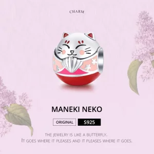 Charms Typu Pandora Maneki Neko - SCC1341