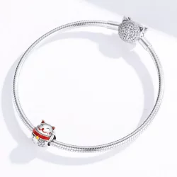 Charms Typu Pandora Maneki Neko - SCC1374