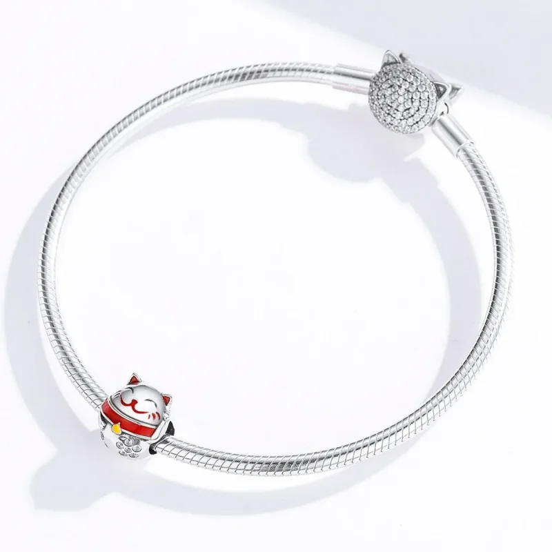 (zdjęcie do) Charms Typu Pandora Maneki Neko - SCC1374 - Wyświetl 3