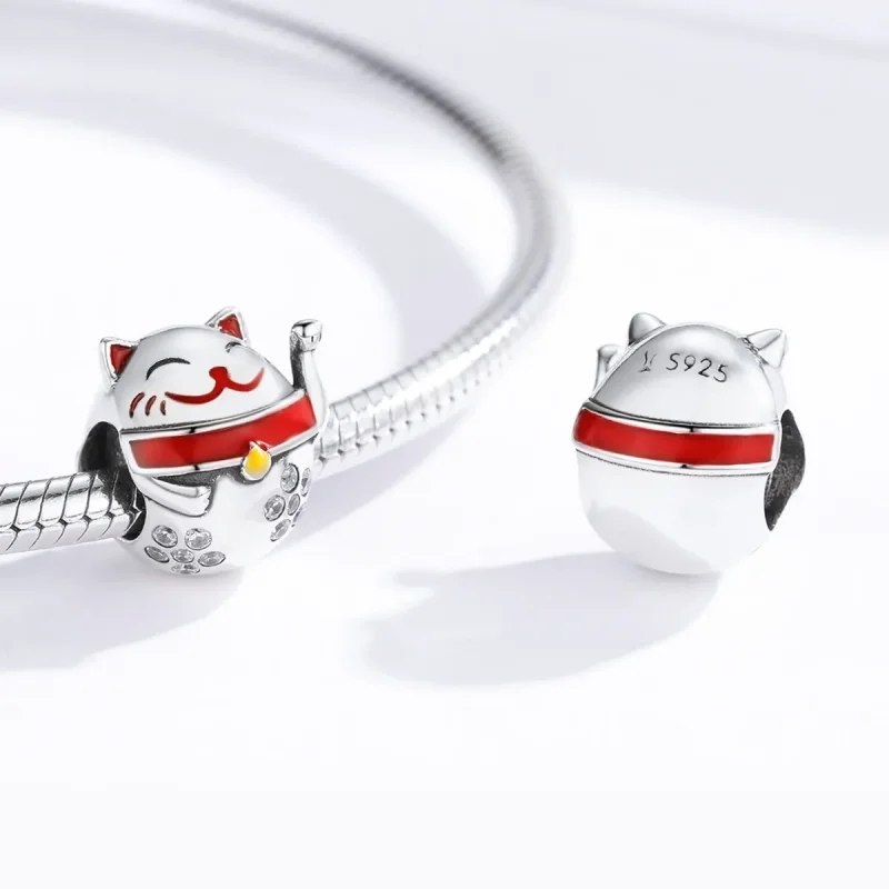 (zdjęcie do) Charms Typu Pandora Maneki Neko - SCC1374 - Wyświetl 4