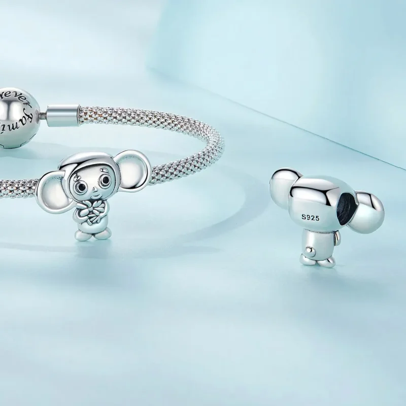 (zdjęcie do) Charms Typu Pandora Małpa z wielkimi uszami - SCC2387 - Wyświetl 4