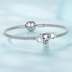Charms Typu Pandora Małpa z wielkimi uszami - SCC2387